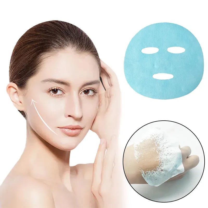 Collagen Dissolving Mask Film For Korean Glass Skin Paper Soluble Facial Mask Face Skin Cheek Sticker Forehead Patch Smile Lines Patches Anti-aging Wrinkles Remover
