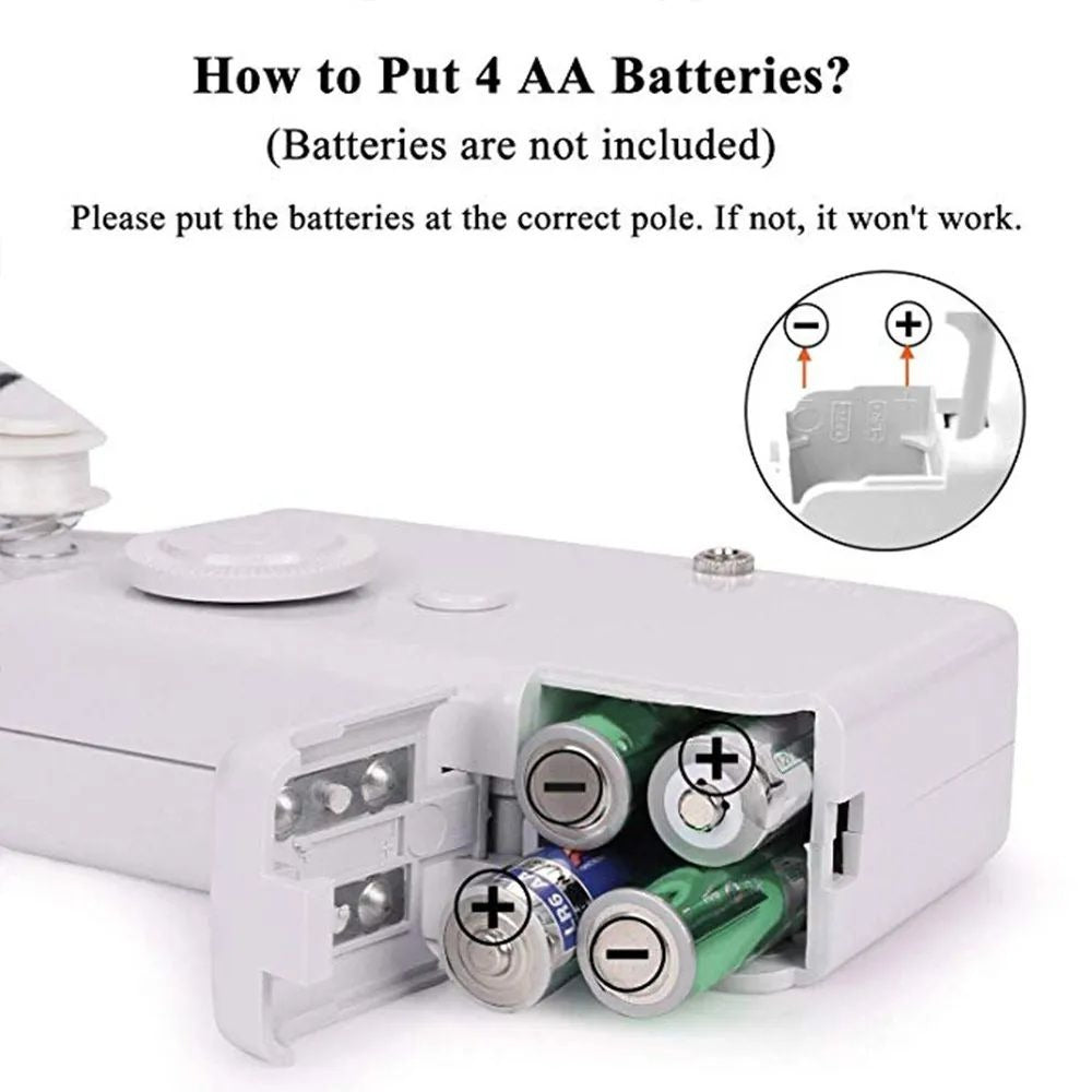 Mini Portable Handy Sewing Machine Handheld Sewing Machine Stitch Household Tool for Kids Clothing, Fabric, Home Travel Use, Gift for Kids & Adult