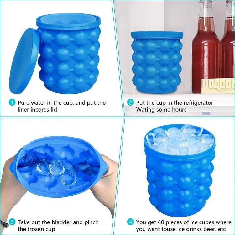 Ice Cube Maker Genie The Revolutionary Space Saving Ice Cube Maker Ice Genie