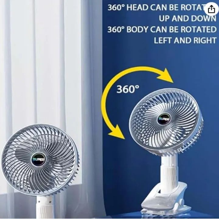 2 in 1 Reachargeable and Portable Table and Hand Fan